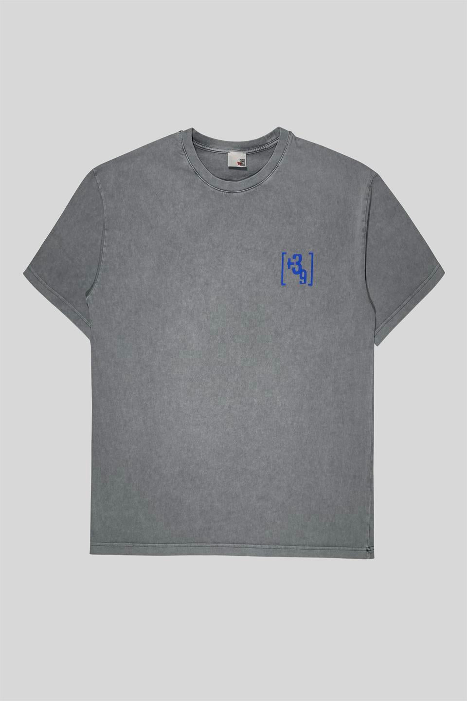 Bisiklet Yaka Arkası Enjeksiyon Baskı %100 Pamuk Oversize Erkek T-Shirt