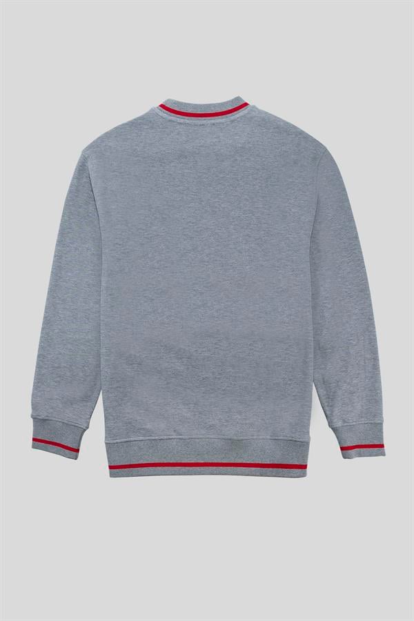 GMG Firenze-Bisiklet Yaka Baskı Detaylı Regular Fit Erkek Sweatshirt-SWEATSHIRT-10-Milagron.com