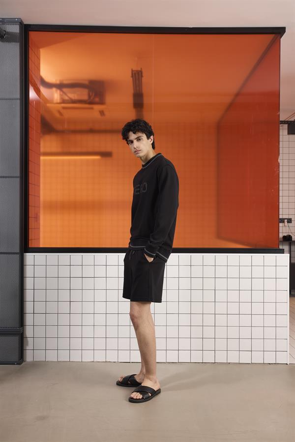 GMG Firenze-Bisiklet Yaka Baskı Detaylı Regular Fit Erkek Sweatshirt-SWEATSHIRT-13-Milagron.com