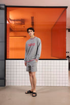 GMG Firenze-Bisiklet Yaka Baskı Detaylı Regular Fit Erkek Sweatshirt-SWEATSHIRT-3-Milagron.com