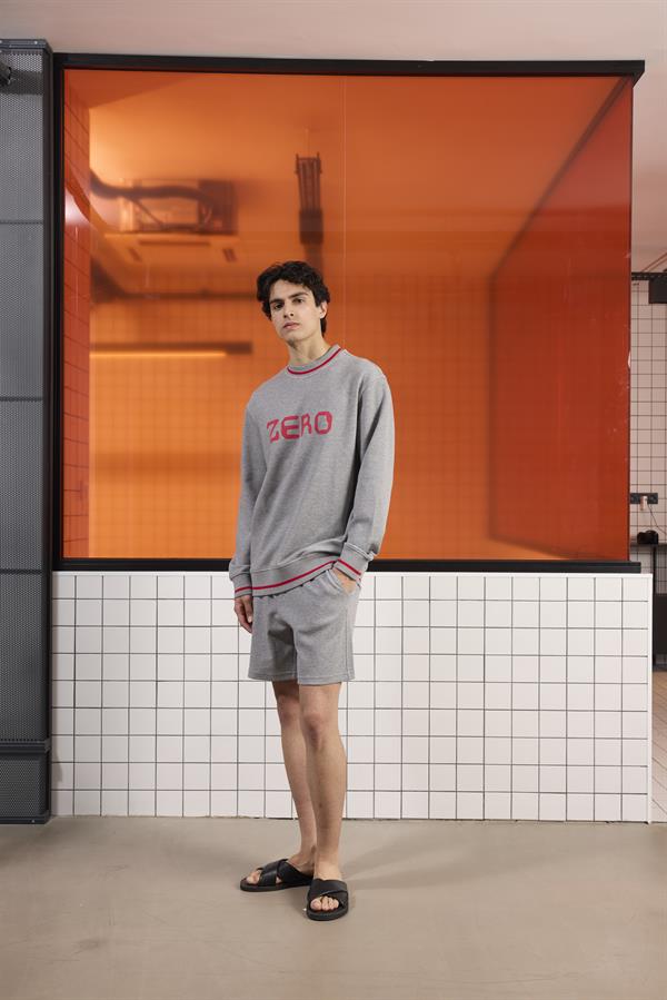 GMG Firenze-Bisiklet Yaka Baskı Detaylı Regular Fit Erkek Sweatshirt-SWEATSHIRT-3-Milagron.com