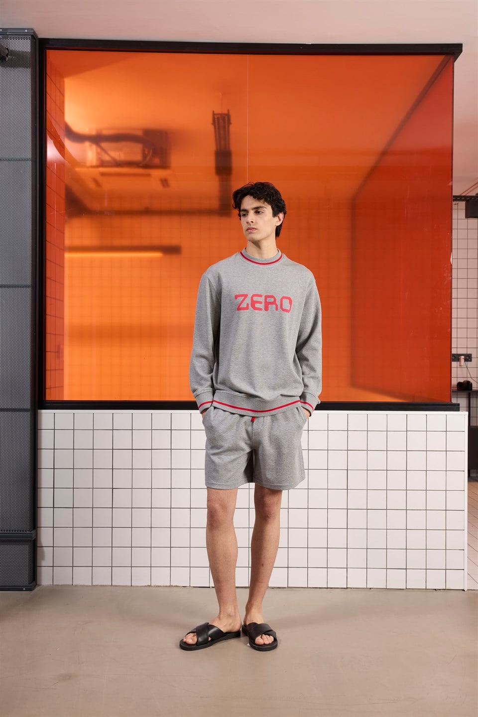 GMG Firenze-Bisiklet Yaka Baskı Detaylı Regular Fit Erkek Sweatshirt-Sweatshirts & Hoodies-2-Milagron.com