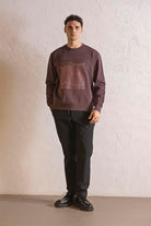 GMG Firenze-Bisiklet Yaka Baskılı Erkek Sweatshirt-SWEATSHIRT-6-Milagron.com