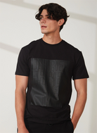 Bisiklet Yaka Baskılı Erkek T-Shirt