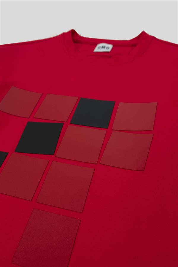 GMG Firenze-Bisiklet Yaka Baskılı Regular Fit Erkek Sweatshirt-SWEATSHIRT-13-Milagron.com