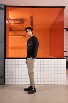 GMG Firenze-Bisiklet Yaka Baskılı Regular Fit Erkek Sweatshirt-SWEATSHIRT-17-Milagron.com