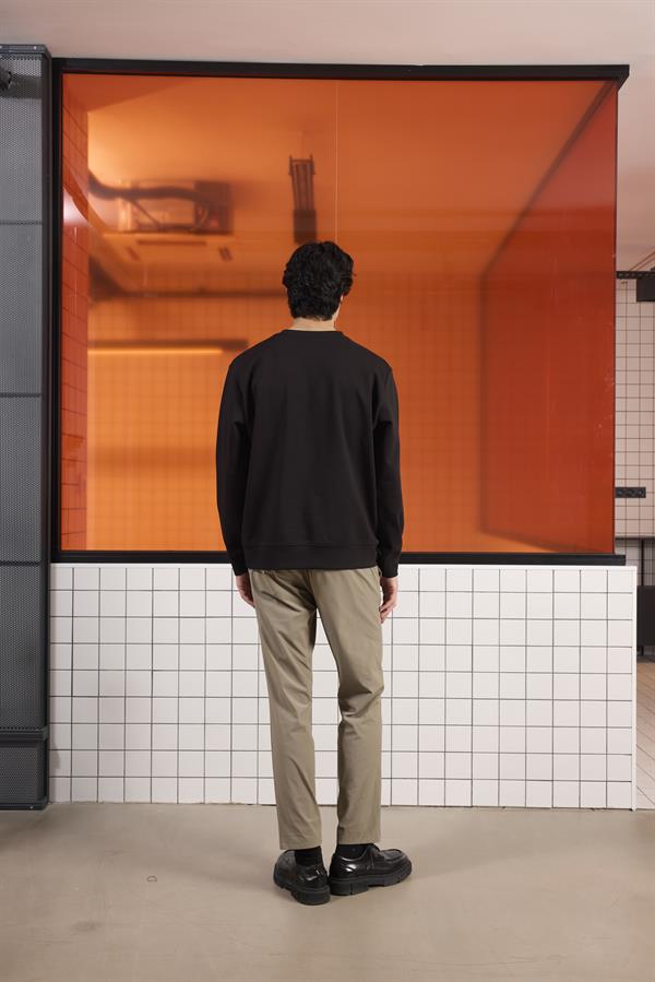GMG Firenze-Bisiklet Yaka Baskılı Regular Fit Erkek Sweatshirt-SWEATSHIRT-18-Milagron.com