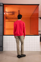 GMG Firenze-Bisiklet Yaka Baskılı Regular Fit Erkek Sweatshirt-Sweatshirts & Hoodies-4-Milagron.com