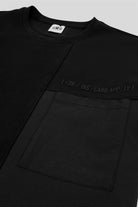 Bisiklet Yaka Cep Detaylı Oversize Erkek T-Shirt