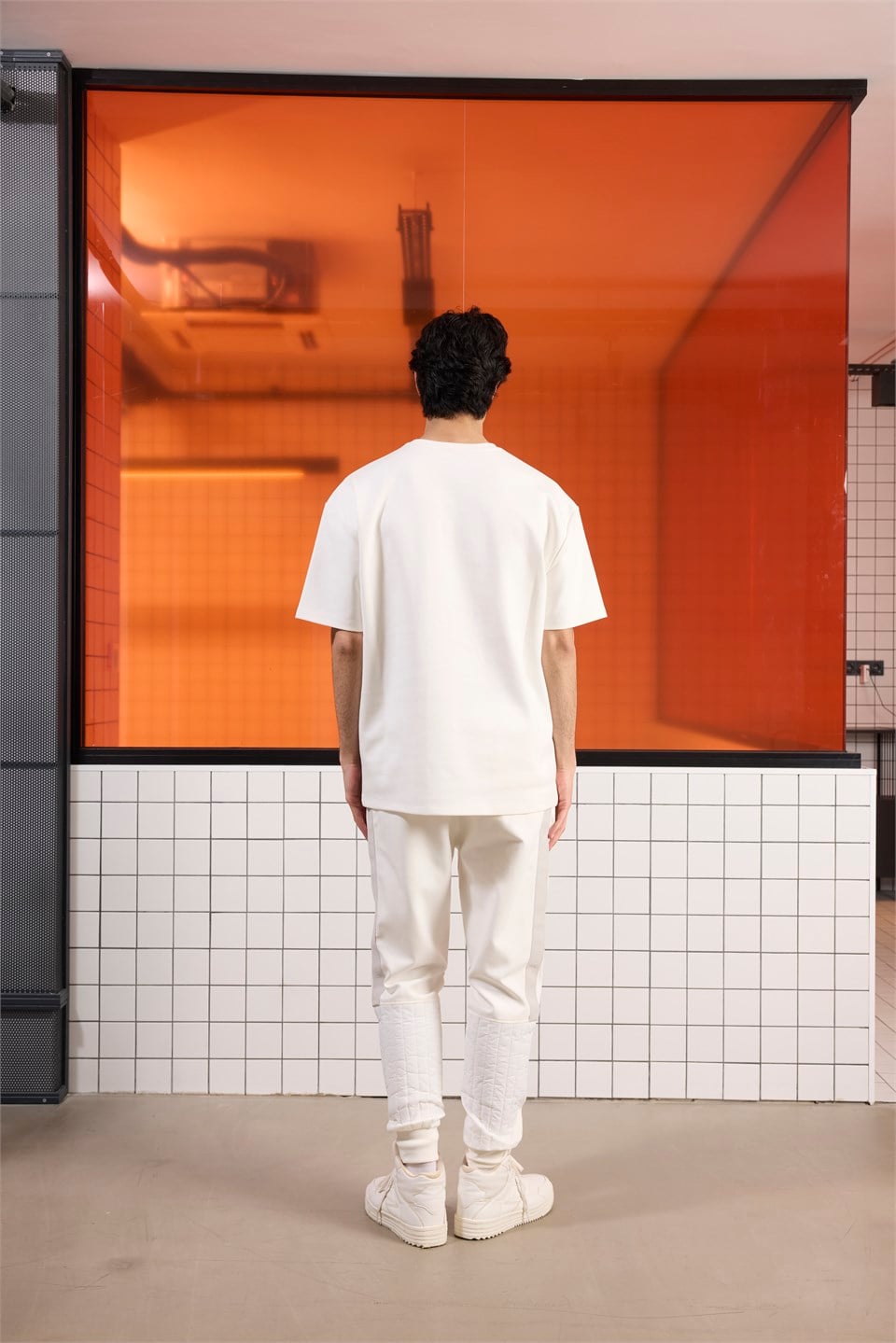GMG Firenze-Bisiklet Yaka Cep Detaylı Oversize Erkek T-Shirt-KISA KOL-3-Milagron.com