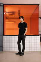 Bisiklet Yaka Çizgi Detaylı Pike T-Shirt