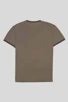 Bisiklet Yaka Çizgi Detaylı Pike T-Shirt