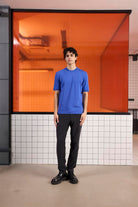 GMG Firenze-Bisiklet Yaka Çizgi Detaylı Triko Erkek Kazak-Kazak & Triko-11-Milagron.com