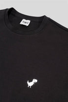 Bisiklet Yaka Dinozor Baskılı Oversize Erkek T-Shirt