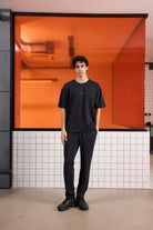 GMG Firenze-Bisiklet Yaka Garnili Modal Erkek T-Shirt-T-Shirts-1-Milagron.com