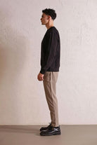 GMG Firenze-Bisiklet Yaka Geometrik Baskılı Erkek Sweatshirt-SWEATSHIRT-10-Milagron.com