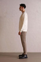 GMG Firenze-Bisiklet Yaka Geometrik Baskılı Erkek Sweatshirt-SWEATSHIRT-2-Milagron.com