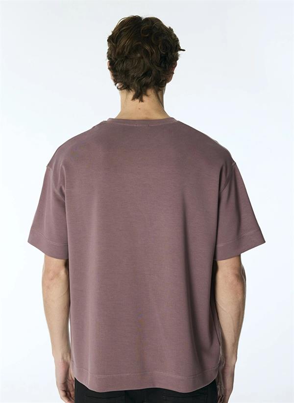 Bisiklet Yaka Gmg Yıldız Baskılı Oversize Erkek T-Shirt