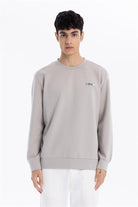 GMG Firenze-Bisiklet Yaka Göğsü Nakış Detaylı Colour Block Baskılı Erkek Sweatshirt-SWEATSHIRT-1-Milagron.com