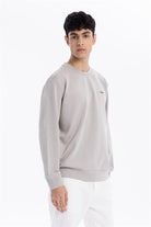 GMG Firenze-Bisiklet Yaka Göğsü Nakış Detaylı Colour Block Baskılı Erkek Sweatshirt-SWEATSHIRT-2-Milagron.com