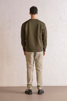 GMG Firenze-Bisiklet Yaka Kabartma Baskılı Erkek Sweatshirt-SWEATSHIRT-3-Milagron.com