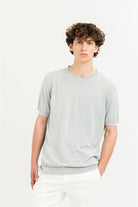 Bisiklet Yaka Kısa Kollu %100 Pamuk Slim Fit Erkek T-Shirt