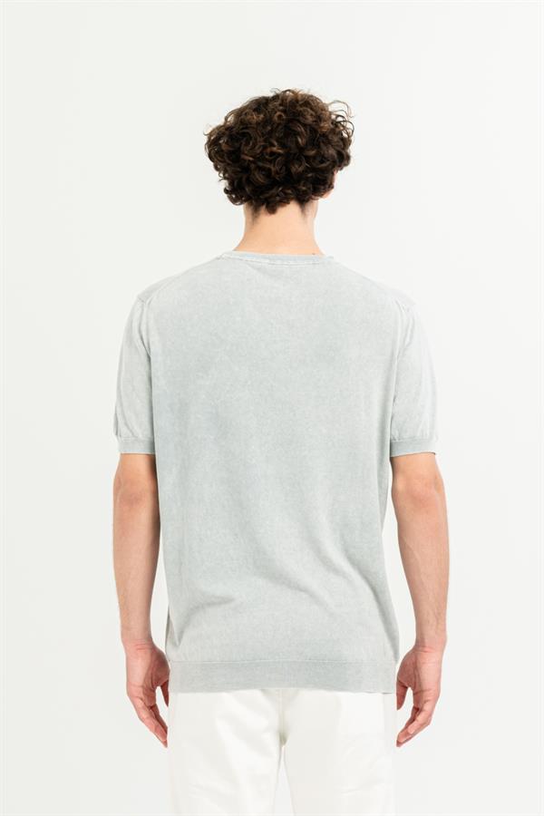 Bisiklet Yaka Kısa Kollu %100 Pamuk Slim Fit Erkek T-Shirt