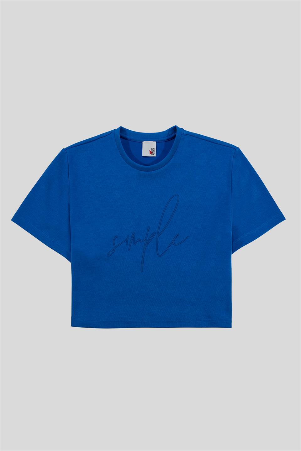 Bisiklet Yaka Kısa Top Kadın T-Shirt