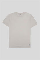 Bisiklet Yaka Logo Detaylı %100 Pamuk Merserize Erkek T-Shirt