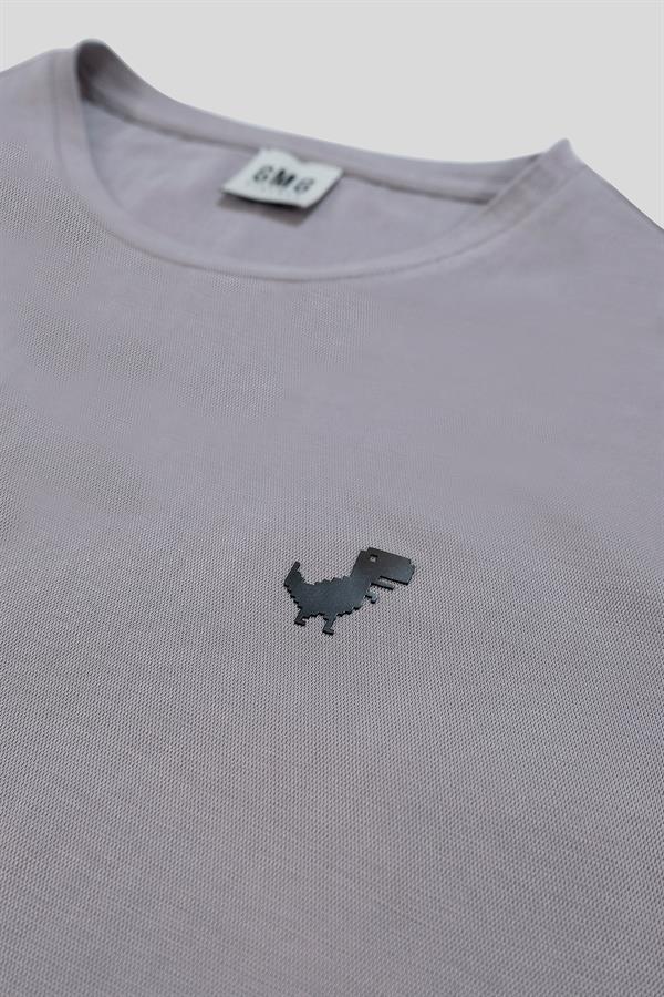 Bisiklet Yaka Logo Detaylı Erkek T-Shirt