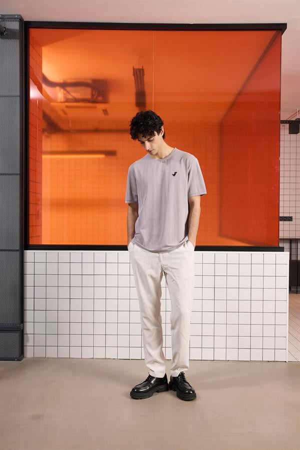 GMG Firenze-Bisiklet Yaka Logo Detaylı Erkek T Shirt-Summer'25-2-Milagron.com