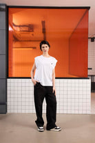 GMG Firenze-Bisiklet Yaka Logo Detaylı Kolsuz T-Shirt-T-Shirts-1-Milagron.com