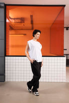 GMG Firenze-Bisiklet Yaka Logo Detaylı Kolsuz T-Shirt-T-Shirts-4-Milagron.com