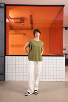 GMG Firenze-Bisiklet Yaka Logo Detaylı Kolsuz T-Shirt-T-Shirts-6-Milagron.com