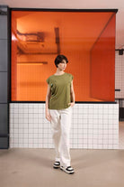 GMG Firenze-Bisiklet Yaka Logo Detaylı Kolsuz T-Shirt-T-Shirts-7-Milagron.com