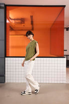 GMG Firenze-Bisiklet Yaka Logo Detaylı Kolsuz T-Shirt-T-Shirts-8-Milagron.com