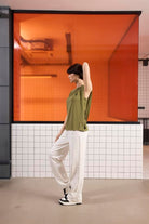 GMG Firenze-Bisiklet Yaka Logo Detaylı Kolsuz T-Shirt-T-Shirts-9-Milagron.com