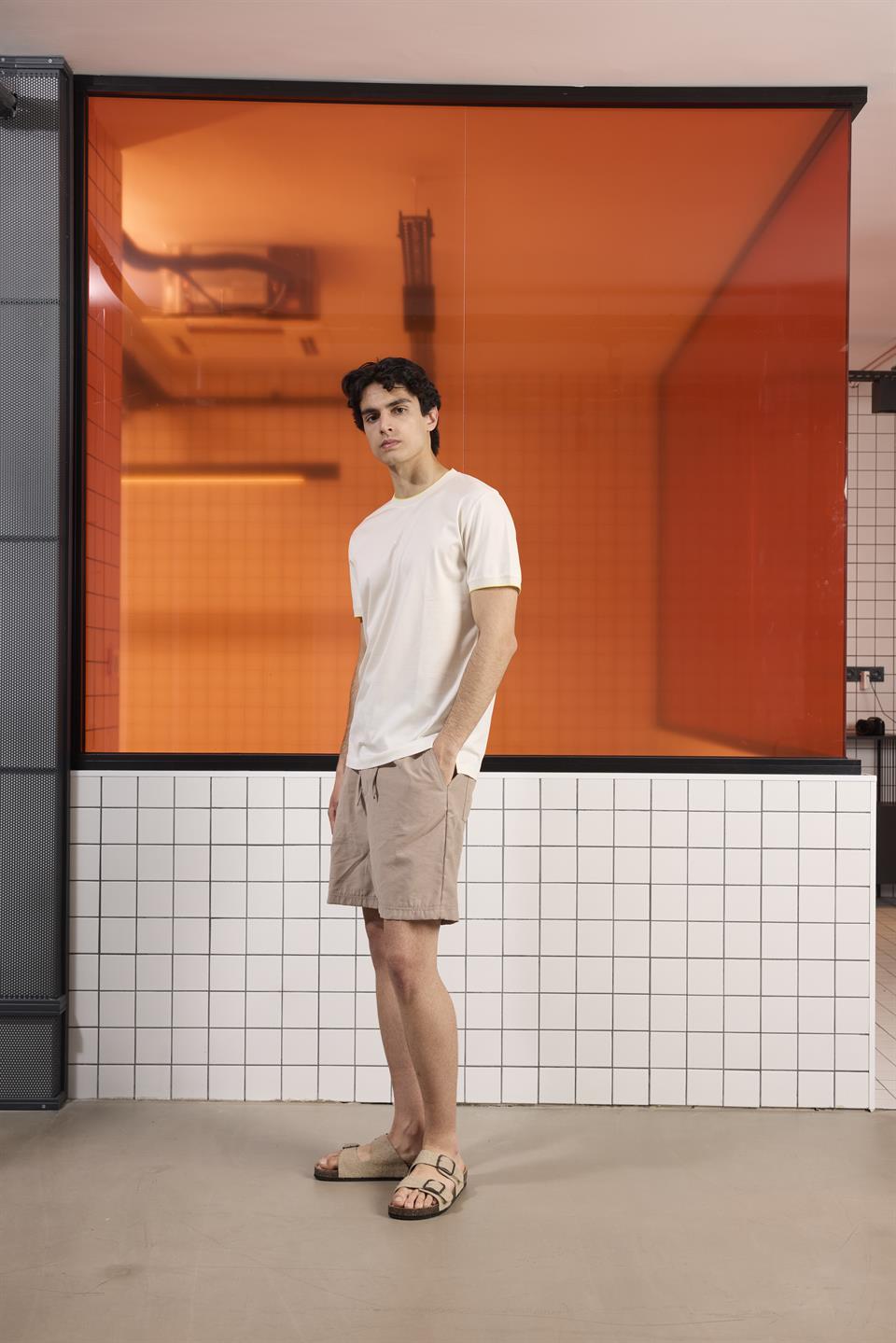 Bisiklet Yaka Merserize Slim Fit Erkek T-Shirt