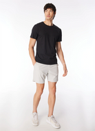 Bisiklet Yaka Önü Taşlı Yazılı %100 Pamuk Slim Fit Erkek T-Shirt