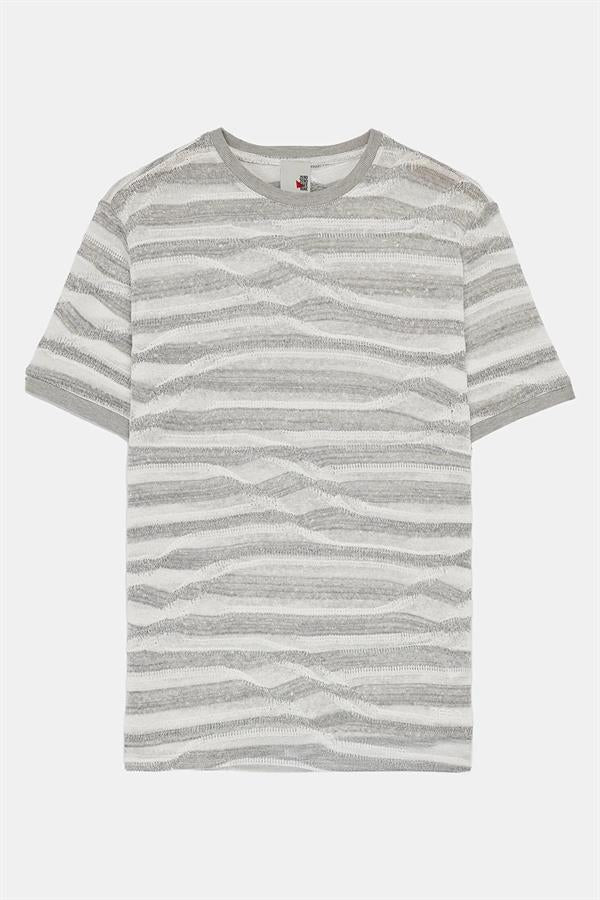 GMG Firenze-Bisiklet Yaka Ringel Desenli Erkek T Shirt-TSHIRT-1-Milagron.com