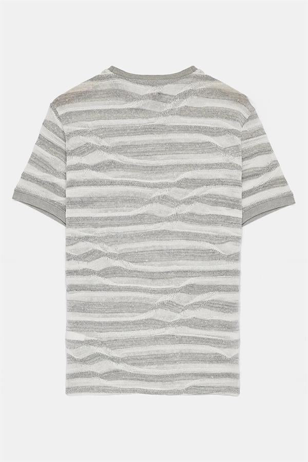 GMG Firenze-Bisiklet Yaka Ringel Desenli Erkek T Shirt-TSHIRT-2-Milagron.com