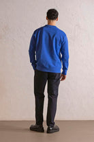 GMG Firenze-Bisiklet Yaka Siyah Beyaz Baskılı Erkek Sweatshirt-SWEATSHIRT-7-Milagron.com