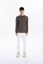 Bisiklet Yaka Slim Fit Basic Erkek Triko Kazak