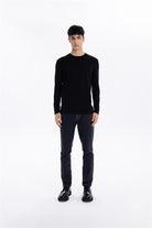 Bisiklet Yaka Slim Fit Basic Erkek Triko Kazak