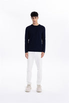 Bisiklet Yaka Slim Fit Basic Erkek Triko Kazak
