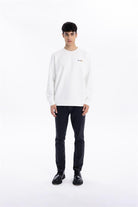 GMG Firenze-Bisiklet Yaka Slim Fit Baskılı Erkek Sweatshirt-SWEATSHIRT-3-Milagron.com