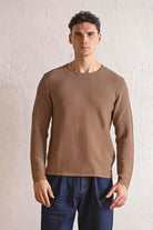 Bisiklet Yaka Slim Fit Erkek Kazak