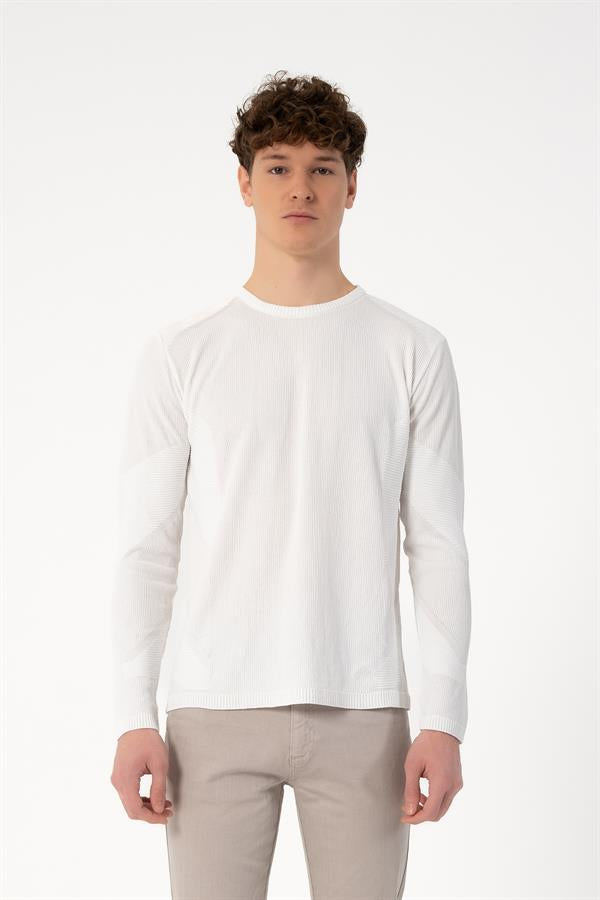 Bisiklet Yaka Slim Fit Erkek Kazak