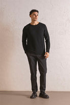 GMG Firenze-Bisiklet Yaka Slim Fit Erkek Kazak-Winter'26-1-Milagron.com