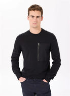 GMG Firenze-Bisiklet Yaka Slim Fit Fermuar Ve Garni Detaylı Erkek Kazak-KAZAK-2-Milagron.com
